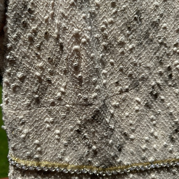 🎄 Tahari Arthur S. Levine Textured Fit & Flare Dress – Champagne Cream Size 4 - Picture 8 of 17